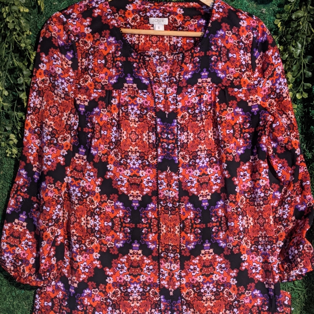 Bohemian style cotton blouse